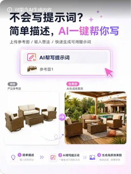 使用 AI 帮写和优化提示词案例图片