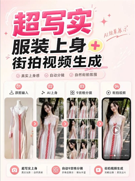 手机街拍模特服饰视频案例图片